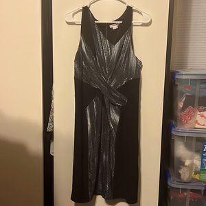 HELMUT LANG VERTEBRAE SILK SLEEVELESS SHIFT DRESS assymetric flattering design